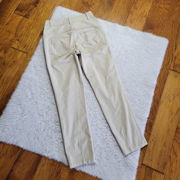 Lululemon City Sleek Slim-Fit 5 Pocket High-Rise Pant Women's 4 Tan 7/8 Golf - Picture 2 of 7